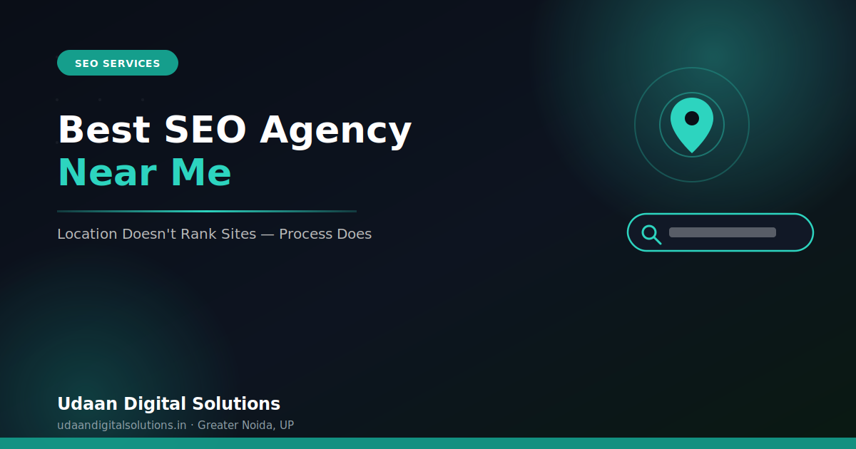 Best SEO agency near me - guide by Udaan Digital Solutions