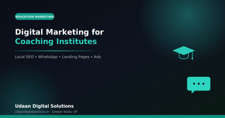 Digital marketing for coaching institutes