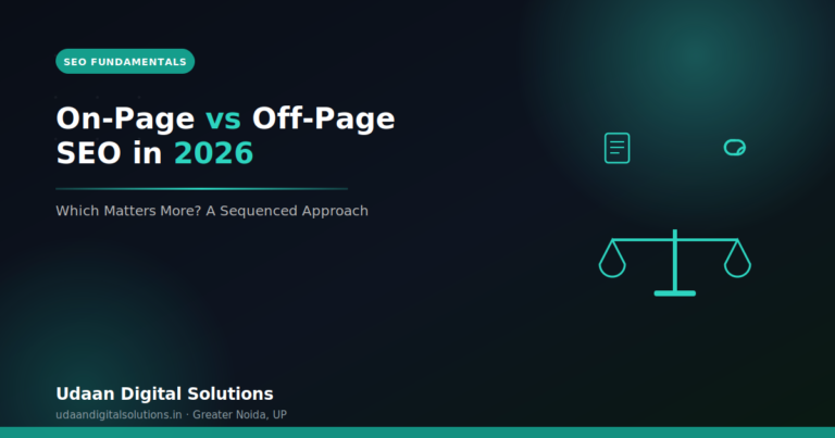 On page vs off page seo 2026