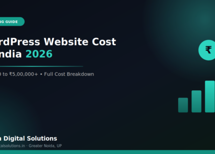 Wordpress website cost in india 2026