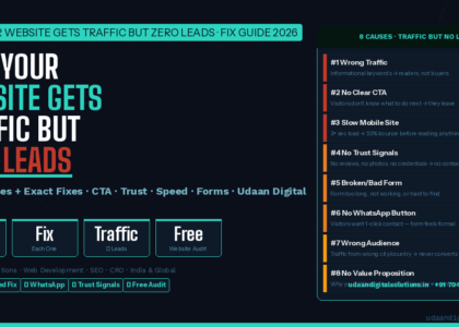 Why website gets traffic but zero leads