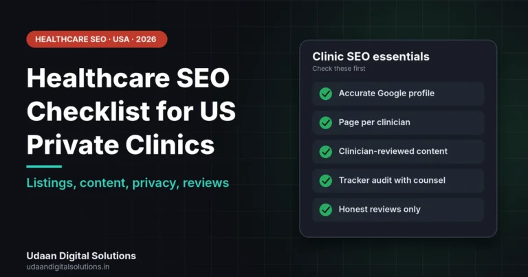 Healthcare SEO Checklist for US Private Clinics (2026)